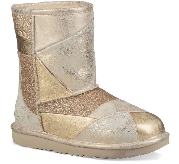 Ugg Boots New classic kids buy gold glitter size 6.0