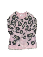 Cargar imagen en el visor de la galería, JUSTICE FUZZY METALLIC ANIMAL PRINT SWEATER (SZ 14)
