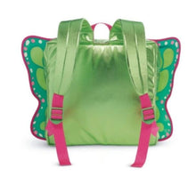 Cargar imagen en el visor de la galería, American Girl Green Metallic Butterfly Backpack
