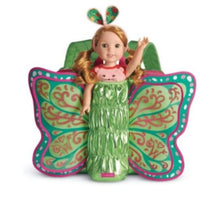 Cargar imagen en el visor de la galería, American Girl Green Metallic Butterfly Backpack
