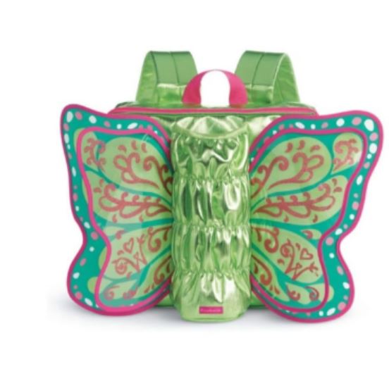 American Girl Green Metallic Butterfly Backpack