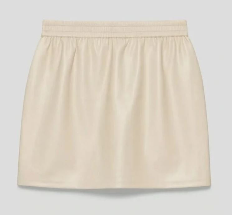 Aritzia Babaton Faux Leather Mini Skirt (LG)