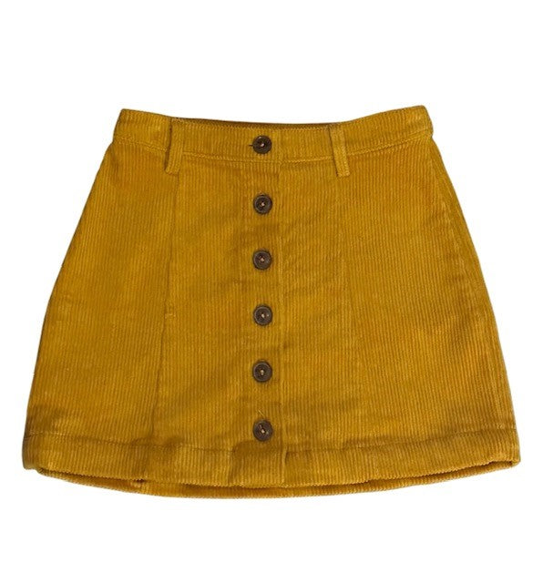 ORANGE CORDUROY SKIRT (6/6X)