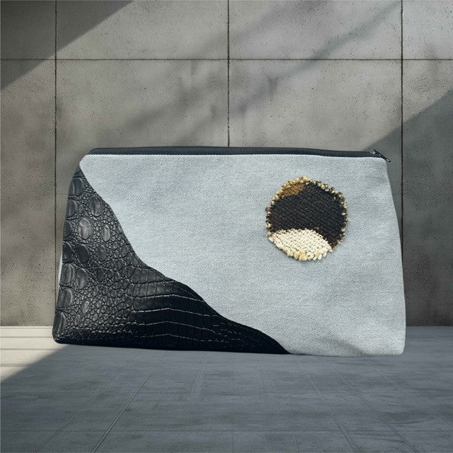 IT'S A NEW DAWN CLUTCH DENIM