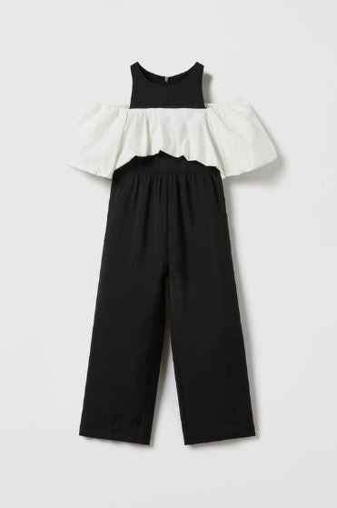 ZARA Contrast Cut Out Jumpsuit (11-12)