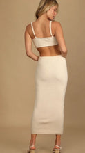 Cargar imagen en el visor de la galería, The Way I Feel Cream Cutout Midi Sweater Dress (SZ L)
