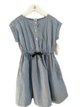 Cargar imagen en el visor de la galería, NWT CREWCUTS BLUE/WHITE GINGHAM DRESS (SZ 7)
