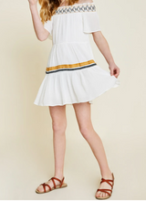 Load image into Gallery viewer, HAYDEN GIRLS OFF-SHOULDER TIERED SWING DRESS (SZ 7-8)
